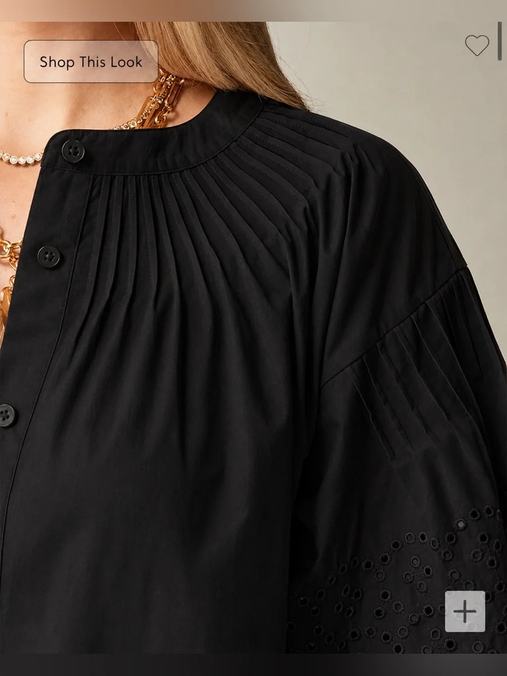 J. Crew Jolie Dress in Eyelet Cotton Poplin in Black